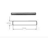 Zylinderstift Ø 2,5 x 12 mm