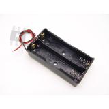 Batterie-Halter paralell 2 x 18650 mit Kabel