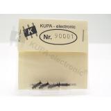 KUPA-e. 90001 H0 Federpuffer-Satz mit Sockelplatte d=5,25 mm (2 Paar)