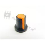 Poti-Knopf mit Markierung für 6 mm Achse, orange