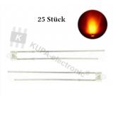 LED 1,8 mm orange klare Blende 25 Stück