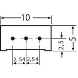 Spindeltrimmer 25 Gänge, stehend 100 Ohm 10% Toleranz