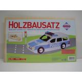 Holzbausatz Polizeiauto leicht (G)