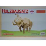 Holzbausatz Elefant schwer (G)