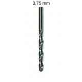 5x Spiralbohrer HSS 0,75 mm DIN 338