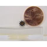 Zahnrad gerade 10 Z Modul 0,4 Bohrung 2mm 