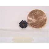 Zahnrad gerade 16 Z Modul 0,4 Bohrung 2mm 