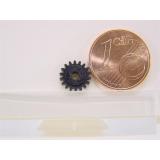 Zahnrad gerade 18 Z Modul 0,4 Bohrung 2mm 