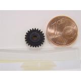 Zahnrad gerade 23 Z Modul 0,4 Bohrung 2mm 