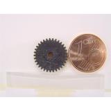 Zahnrad gerade 33 Z Modul 0,4 Bohrung 2mm 